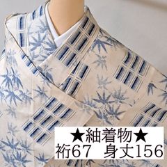 洗える着物 ベージュのダイヤ柄 竪絽 小紋 - メルカリ