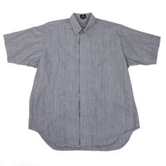 美品】イッセイミヤケ IM MEN リネン混 半袖シャツ ネップ グレー 2