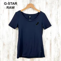 G-STAR RAW ジースターロウ ワンポイント コットン Tシャツ ネイビー レディース 半袖 トップスのサムネイル