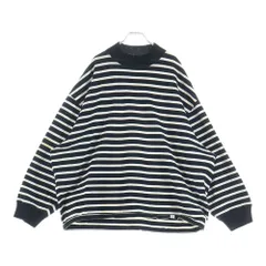 kolor (カラー) BEACON ビーコン ボーダー モックネック 長袖Tシャツ カットソー 20WBM-T07238 ブラックのサムネイル