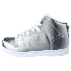 NIKE (ナイキ) ×CLOT DUNK HIGH SILVER FLIX DH4444-900 クロット ダンク シルバーフラックス ハイカットスニーカー US9.5/27.5cm シルバーのサムネイル