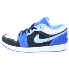 NIKE (ナイキ) AIR JODAN 1 LOW SE エアジョーダン ローカットスニーカー ブラック/ブルー US9.5/27.5cm DH0206-400