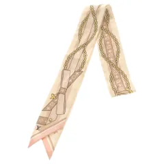 LOUIS VUITTON (ルイヴィトン) バンドーBB・LV ボウ スカーフ アイボリー×ブラウン M96173