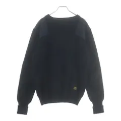 NEIGHBORHOOD (ネイバーフッド) 17AW COMMANDER W-CREW ナイロン切替 クルーネック 長袖セーター ブラック 172FUNH-KNM02のサムネイル