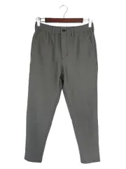 ジーユー GU パンツ イージー ロング ストレッチ 伸縮 ゴムウエスト 裏起毛 ボア 無地 サイズS QQQ