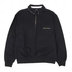 ヒューゴボスHUGO BOSS ハーフジッププルオーバースウェット 紺M位のサムネイル