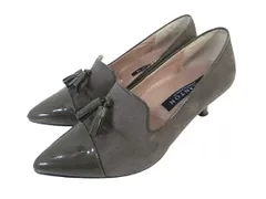 タラントン TALANTON パンプス ポインテッドトゥ ハイヒール スウェード地 装飾 無地 ブラウン サイズ23 QQQ