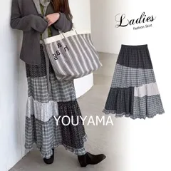 スカート ボトムス レディース チェック柄 Aライン 春 夏 ロング丈 フレアスカート wh092