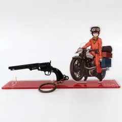 【中古】キーホルダー キノ(オレンジVer.) アクリルスタンド付きガンチャーム 「くじ引き堂 キノの旅 the Beautiful World 電撃文庫30周年記念オンラインくじ」 A-3賞のサムネイル