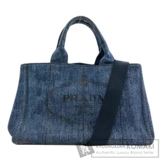 PRADA プラダ カナパ 2WAY ハンドバッグ デニム レディース [中古]