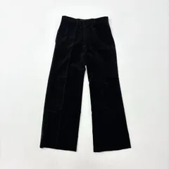 90s Vintage INED HOMME ヴィンテージ イネド オム ベロア ワイド パンツ ブラック 系 サイズ 2 803-0001