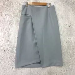 BEAMS LIGHTS ビームスライツ ウール 混 ラップ スカート スモークブルー ◇〇のサムネイル