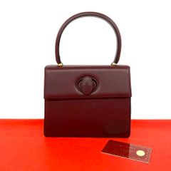 極 美品 袋付き CELINE セリーヌ サークルロゴ 金具 カーフ レザー 本