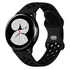 (20mm 替えバンド 腕時計とスマートウォッチ 柔らかい軽さ通気性が良のシリコンスポーツストラップ L クイックリリースベルト 22mm ブラック/ブラック) 20mm 時計バンド