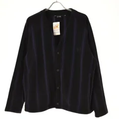 【UNIQLO×needles】25AW 341-484125 ストライプ フリースオーバーサイズカーディガン長袖カーディガン