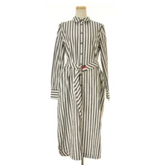 【TOMMYHILFIGER】ストライプロング長袖ワンピース