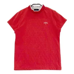 サイズ：L CALLAWAY キャロウェイ  ハイネック 半袖Tシャツ 星柄 レッド系 [240101619902] ゴルフウェア レディース ストスト