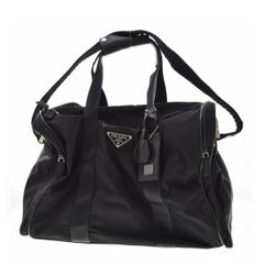 PRADA ボストンバッグ 2way 三角ロゴ ナイロン ブラック - メルカリ