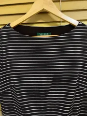 ラルフローレン レディース ストライプ 7分袖 ONE PIECE