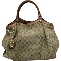 GUCCIグッチ マラケシュラインGGキャンバス×イントレチャート トート 