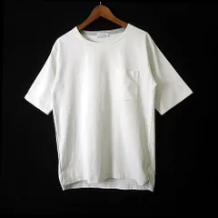 グリーンレーベルリラクシング ユナイテッドアローズ green label relaxing CSM エラシックマイヤー ノーカラー Tシャツ カットソー ポケットT クルーネック 半袖 S 白 ホワイト