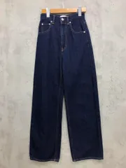 AZUL BY MOUSSY アズールバイマウジー ジップフライ ハイウエストワイド デニムパンツ sizeXS/ワンウォッシュ ■■ レディース