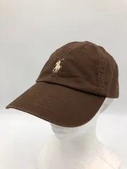 POLO RALPH LAUREN ポロ ラルフローレン ロゴ 刺繍 キャップ size59cm/ブラウン ■■ レディース