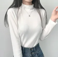 モックネック タートルネック Tシャツ