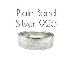 【無機質な佇まい】 シンプル ミニマル SILVER 925 刻印 00s Vintage Design Ring シルバー デザイン リング 19号 メンズ ストリート 重厚 プレーンバンド