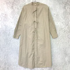 AMBIDEX アンビデックス 長袖 チェックシャツ ワンピース ブラックチェック Fサイズ 〇□