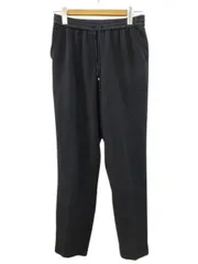 アイシービー iCB FluidBackSatin ドロストパンツ ウエストゴム テーパード ネイビー 紺 4 2023SS オンワード樫山 ボトムス