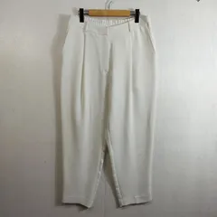 COMPTOIR DES COTONNIERS コントワーデコトニエ タック イージー スラックス ワイド パンツ ホワイト レディース サイズ 11 C1052のサムネイル