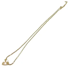 【中古品】Christian Dior クリスチャンディオール パール ゴールドカラー レディース ネックレス GM