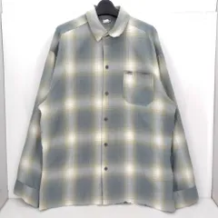 05w19701 キャルトップ CalTop  オンブレチェック ネルシャツ  グレー L  メンズ  長袖シャツ  アクリル  【中古品】