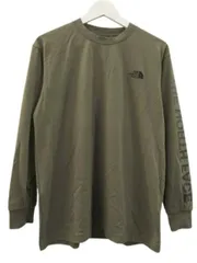 ザノースフェイス THE NORTH FACE LSメッセージロゴティー 長袖 Tシャツ ロンT カーキ グリーン M NT82130A トップス