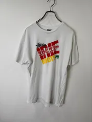 S00456｜STUSSY｜ステューシー｜Tシャツ｜ホワイト｜メンズM｜コットン｜プリント｜ロゴ｜ストリート｜サーフ｜Y2K｜90S｜古着｜USA古着｜アメカジ｜ヴィンテージ｜フォロー割｜今期トレンド｜定番｜ベーシック
