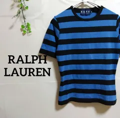 RALPH LAUREN ラルフローレン  青黒  半袖 Tシャツ ボーダー柄 M  AA1-91のサムネイル