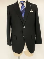 新品 定価6.49万円 英国ブランド 高級ブランド 特価セール SALE ジャケット スーツ A6 L 毛 ウール  黒 ブラック ビジネス カジュアル 2ボタン メンズ 百貨店 高級生地 春 秋 夏 冬 オールシーズン サイドベント 410-5