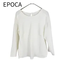 エポカ EPOCA ブラウス 白 長袖 ラグランスリーブ 上品 きれいめ サイズ40のサムネイル