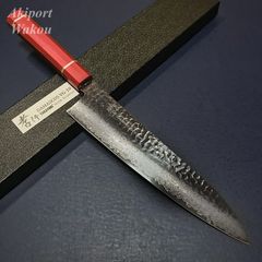 新品　手打ち鍛造　牛刀　180mm「羽々斬」VG10を凌ぐ高性能SPGⅡ鋼材使用 新品 手打ち鍛造 牛刀 180mm「羽々斬」VG10を凌ぐ高性能SPGⅡ鋼材使用