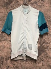 ラファ rapha プロチームジャージ メンズS ホワイト×グレイ 中古美品