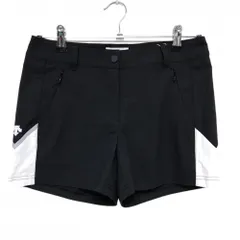 【新品】デサントゴルフ ショートパンツ 黒×白 バイカラー ストレッチ 中田英寿 レディース M ゴルフウェア DESCENTE