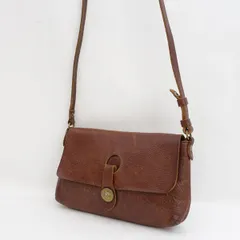 IL BISONTE / イルビゾンテ ■ショルダー バッグ レザー ブラウン ヴィンテージ  【バッグ/バック/BAG/鞄/カバン】 ブランド【中古】 