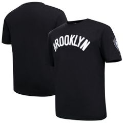【送料無料】 プロスタンダード メンズ Tシャツ トップス Mens Pro Standard Black Brooklyn Nets Chenille TShirt Black