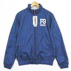 フィラ FILA GOLF 2WAY ブルゾン 撥水 蓄熱  ジャケット M ネイビー ブロックチェック 2sa7114