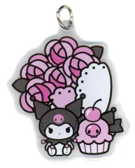 【中古】キーホルダー クロミ(花束) パーツアクリルキーホルダー D 「サンリオキャラクターズ MY MELODY・KUROMI ANNIVERSARY PARTY」