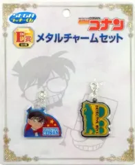 【中古】キーホルダー・マスコット(キャラクター) 江戸川コナン＆少年探偵団バッジ メタルチャームセット(2個組) 「セガラッキーくじ 名探偵コナン -コナンVS怪盗キッド-」 E賞