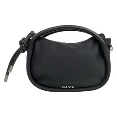 GANNI ブレイドハンドル ミニバッグ ブラック ショルダー付き - メルカリ