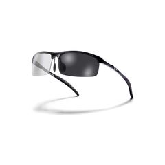 [UHUKO] 【超偏光＋超輕量金屬25g】駕駛用 偏光太陽眼鏡 UV400紫外線カット 高爾夫 釣魚戶外 男士運動太陽眼鏡 [高耐久性鋁合金] (變色鏡片/Black (變色太陽眼鏡)) 1