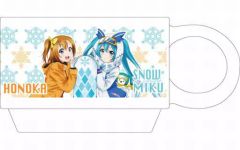 [중고] 머그컵·탕만(캐릭터) 타카사카 호노카&유키 미쿠 머그컵 [러브라이브! μ's×SNOW MIKU 2016]